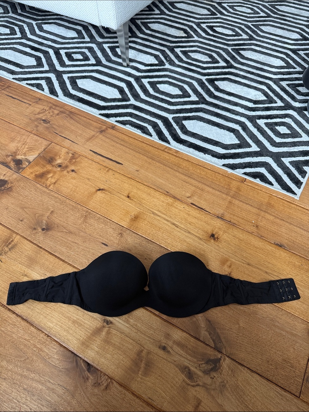 Victoria's Secret Black Strapless Adhesive Support Bra